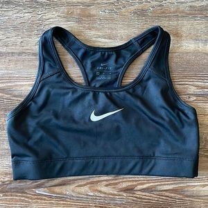 Nike Dri-Fit Classic Black Sports Bra Size Medium